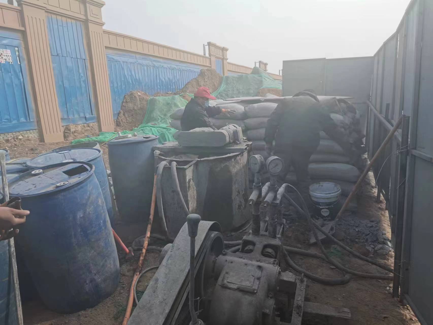 黄潭镇地基沉降注浆加固